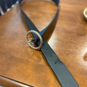 Black Belt with Gold Buckle